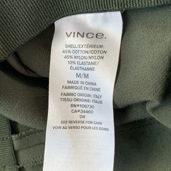 VINCE legging/pants size M dark green - Picture 7 of 12